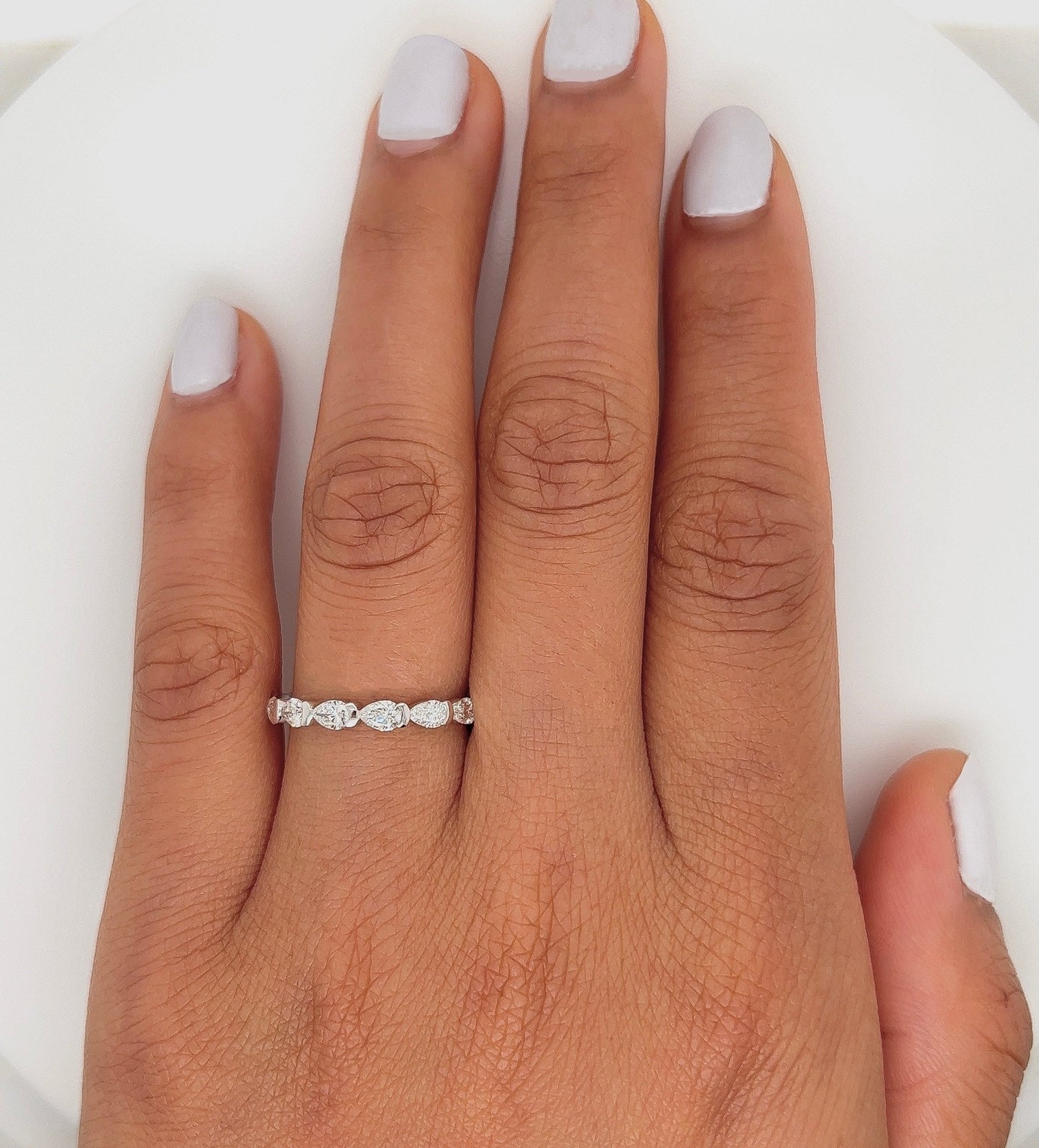 1.45 Carat Diamond Eternity Ring in 18K White Gold