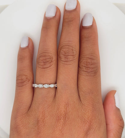 1.45 Carat Diamond Eternity Ring in 18K White Gold
