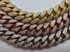 11.5 Carat Unisex 14K Rose Gold Iced Out Cuban Link Diamond Bracelet, 113g 8