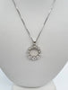 1.82 Carat Round Diamond Circle Of Life Pendant Necklace