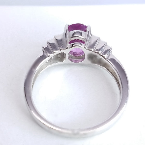 "LADRG01127" Pink Sapphire & Diamond Right Hand Ring