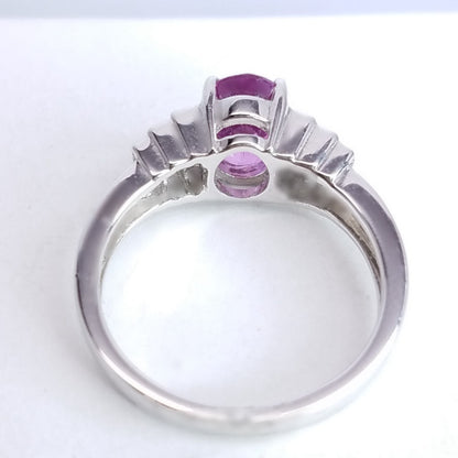 "LADRG01127" Pink Sapphire & Diamond Right Hand Ring
