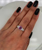 2.33 Total Carat Pink Sapphire Diamond Ladies Ring