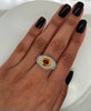 2.35Carat Yellow Topaz Ladies Diamond Ring