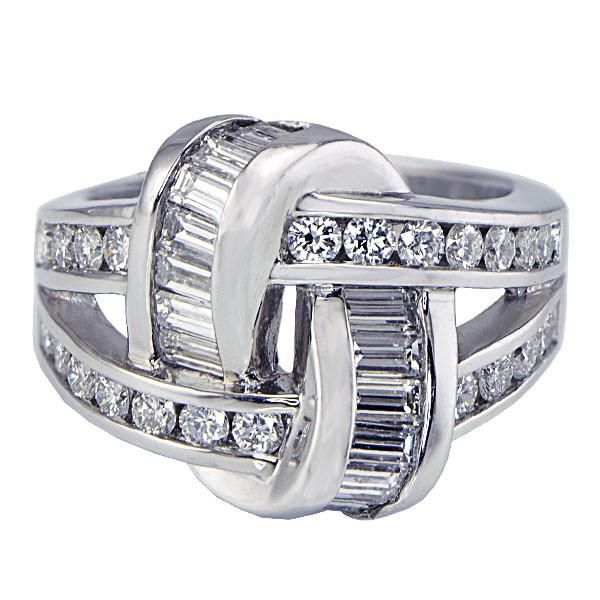 "LADRG01235" Platinum Channel Set Diamond Band