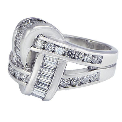 "LADRG01235" Platinum Channel Set Diamond Band