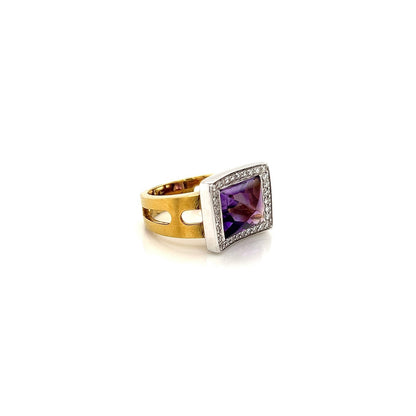 Ladies Ring With Amethyst