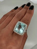 24.50Carat Aquamarine Ladies Diamond Ring