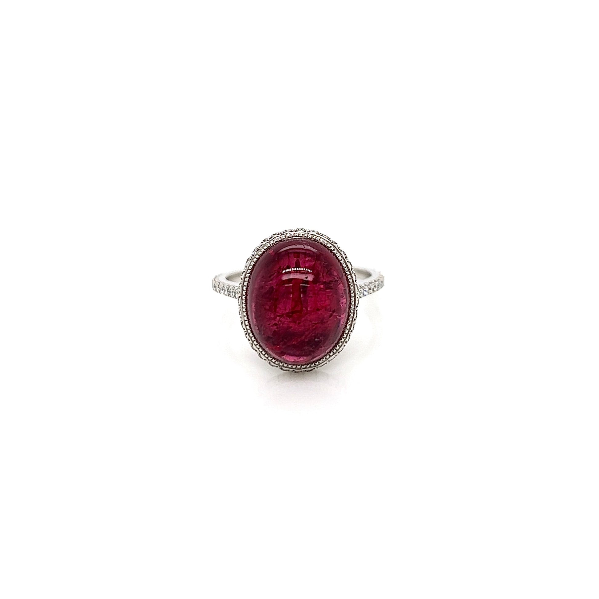 "LADRG01390" Tourmaline & Diamond Ring