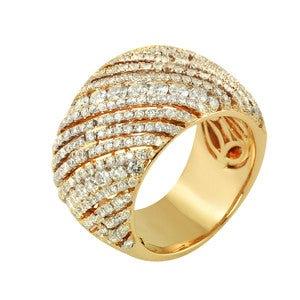 "LADRG01393" Ladies Diamond Ring In Rose Gold