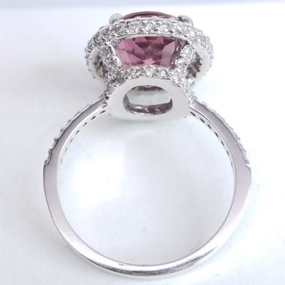 "LADRG01423" 4.98Carat Pink Tourmaline Ladies Diamond Ring