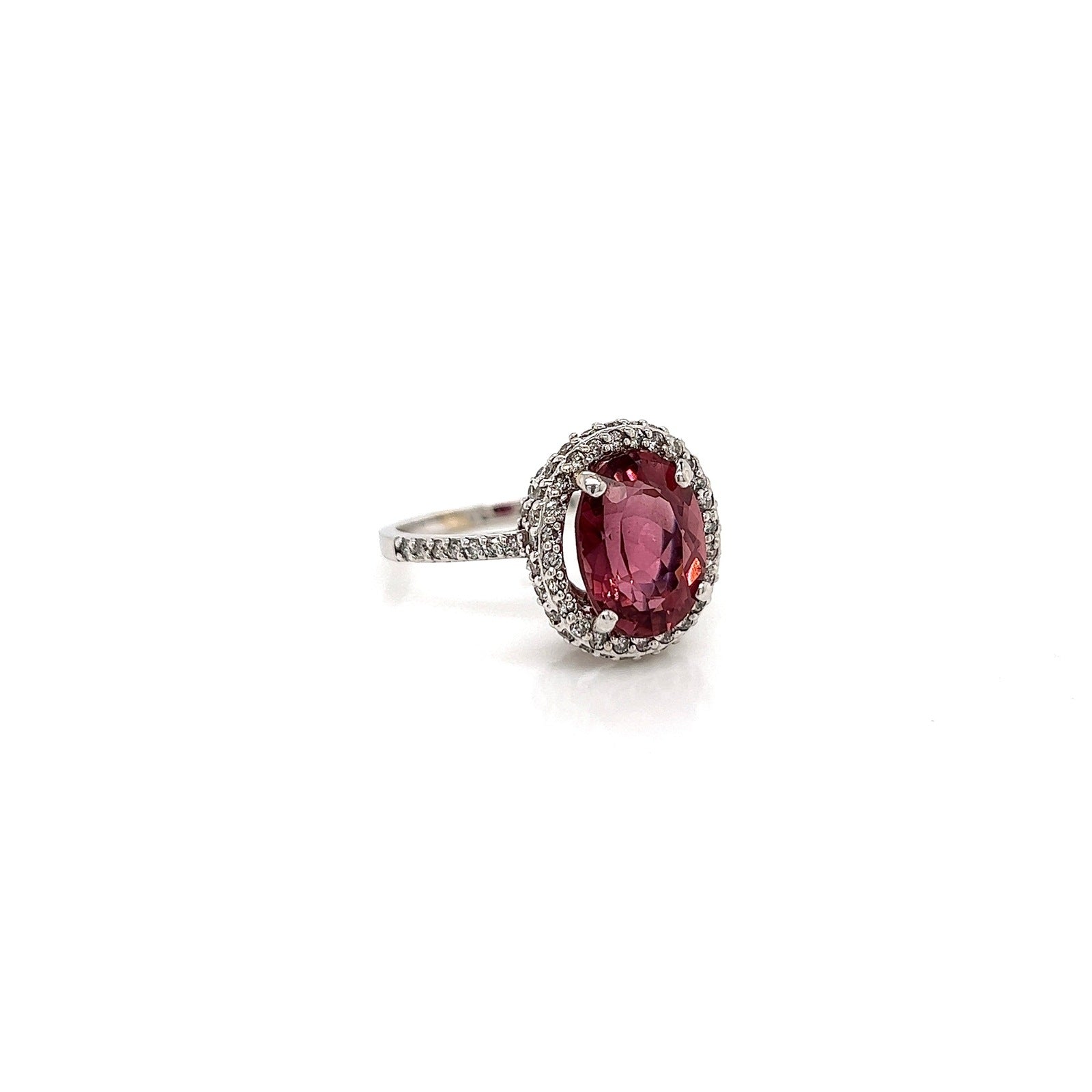 "LADRG01423" 4.98Carat Pink Tourmaline Ladies Diamond Ring