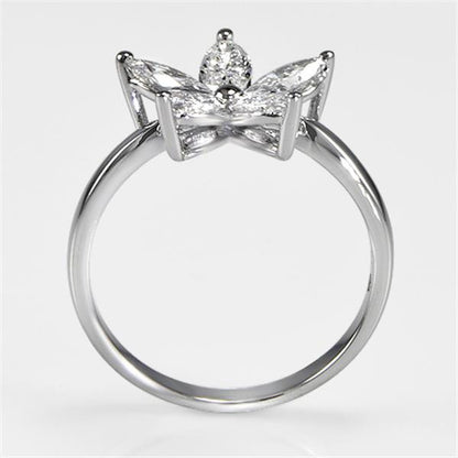 "LADRG01468" Flower Diamond Ring in 18K Gold in 18K White Gold 1.00 ct. tw.
