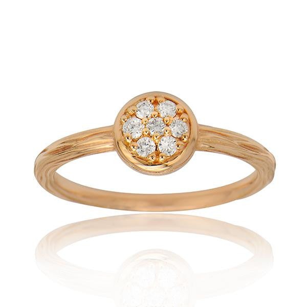 "LADRG01491" Diamond Ring18K Rose Gold