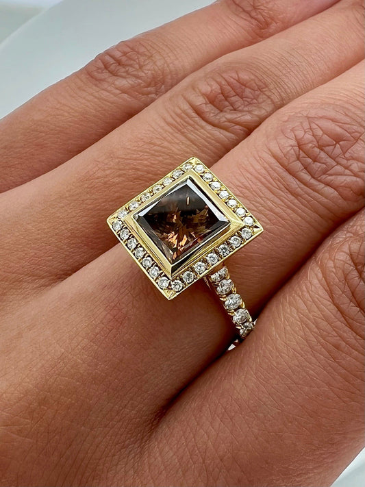 2.59Carat Brown Diamond Ladies Ring