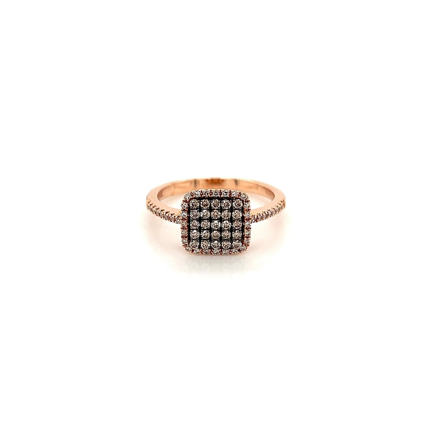 0.43Carat Pave-Set Ladies Diamonds Ring