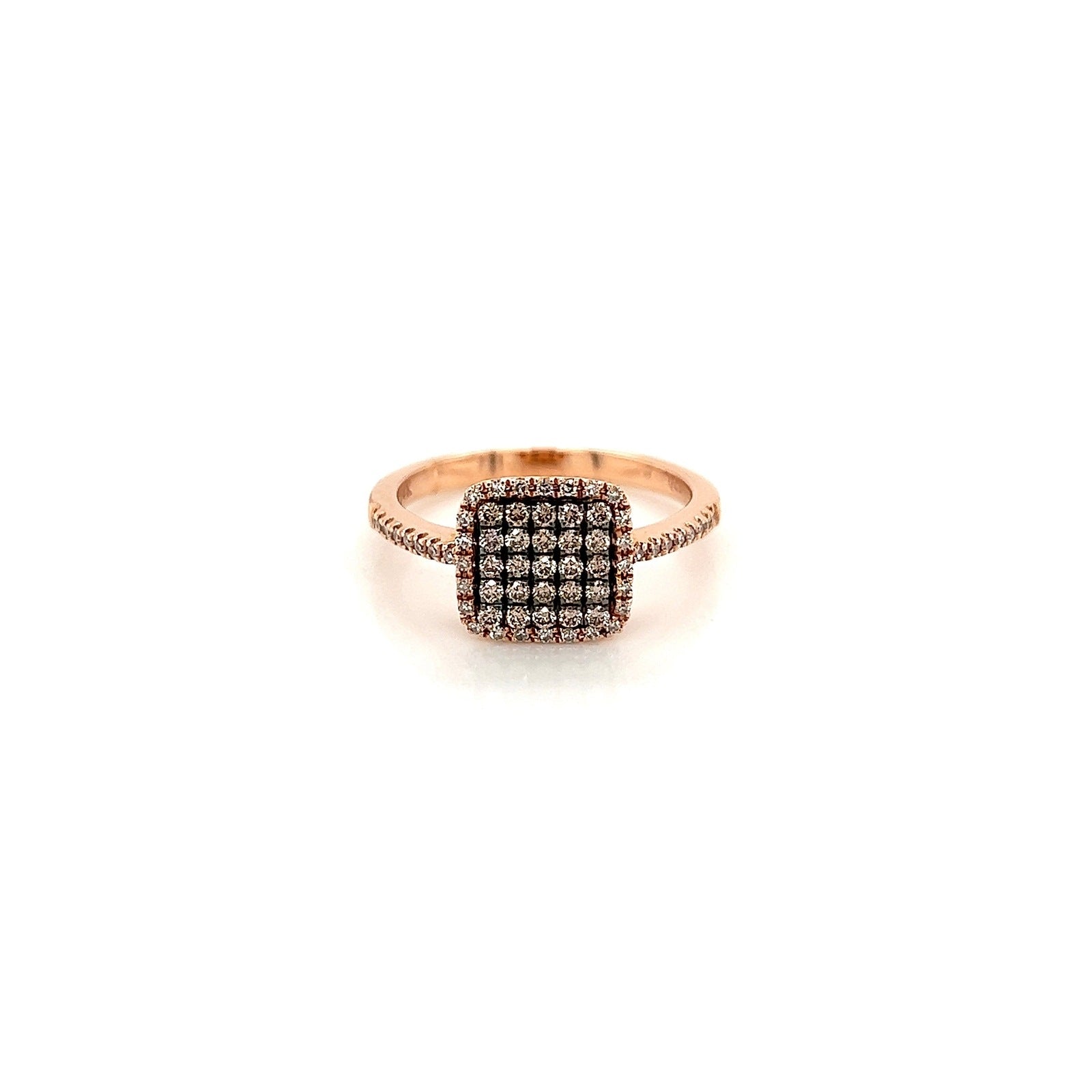 0.43Carat Pave-Set Ladies Diamonds Ring