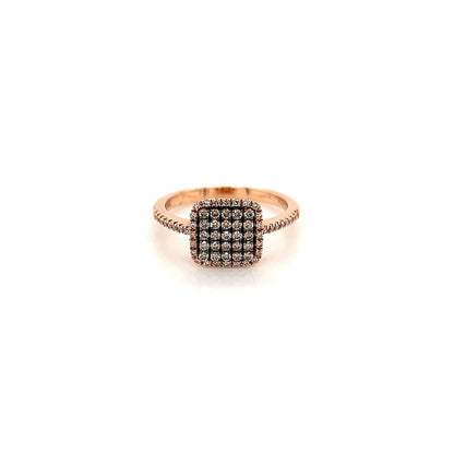 0.43Carat Pave-Set Ladies Diamonds Ring