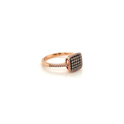 0.43Carat Pave-Set Ladies Diamonds Ring