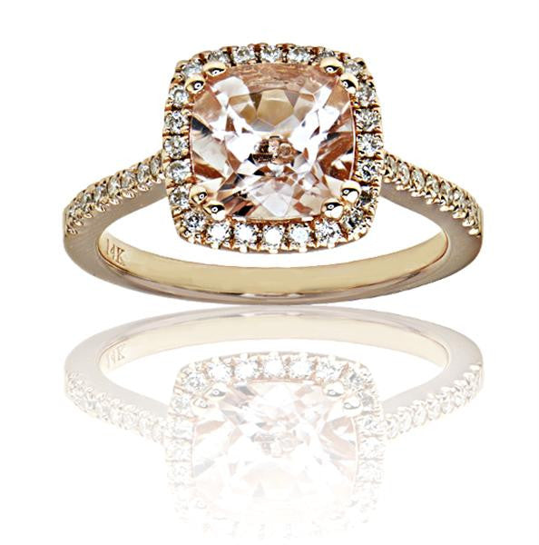 "LADRG01724" 1.81 Carat Morganite Ladies Gemstone Ring
