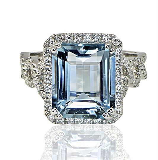 "LADRG01725" 4.74 Carat Aquamarine Ladies Ring