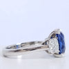 7.87 Total Carat Sapphire and Diamond Ladies Ring. GIA Certified.