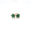 1.81 Carat Natural Green Emerald Ladies Ring in 18K Rose Gold