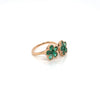 1.81 Carat Natural Green Emerald Ladies Ring in 18K Rose Gold