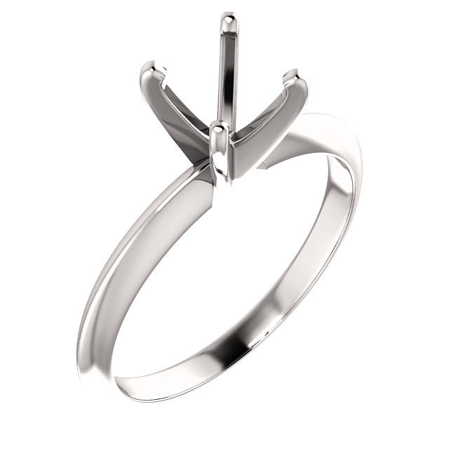 Four Prong Light Solitaire Ring Mounting