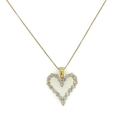 0.60 Carat Heart-Shaped Prong-Set Diamond Pendant