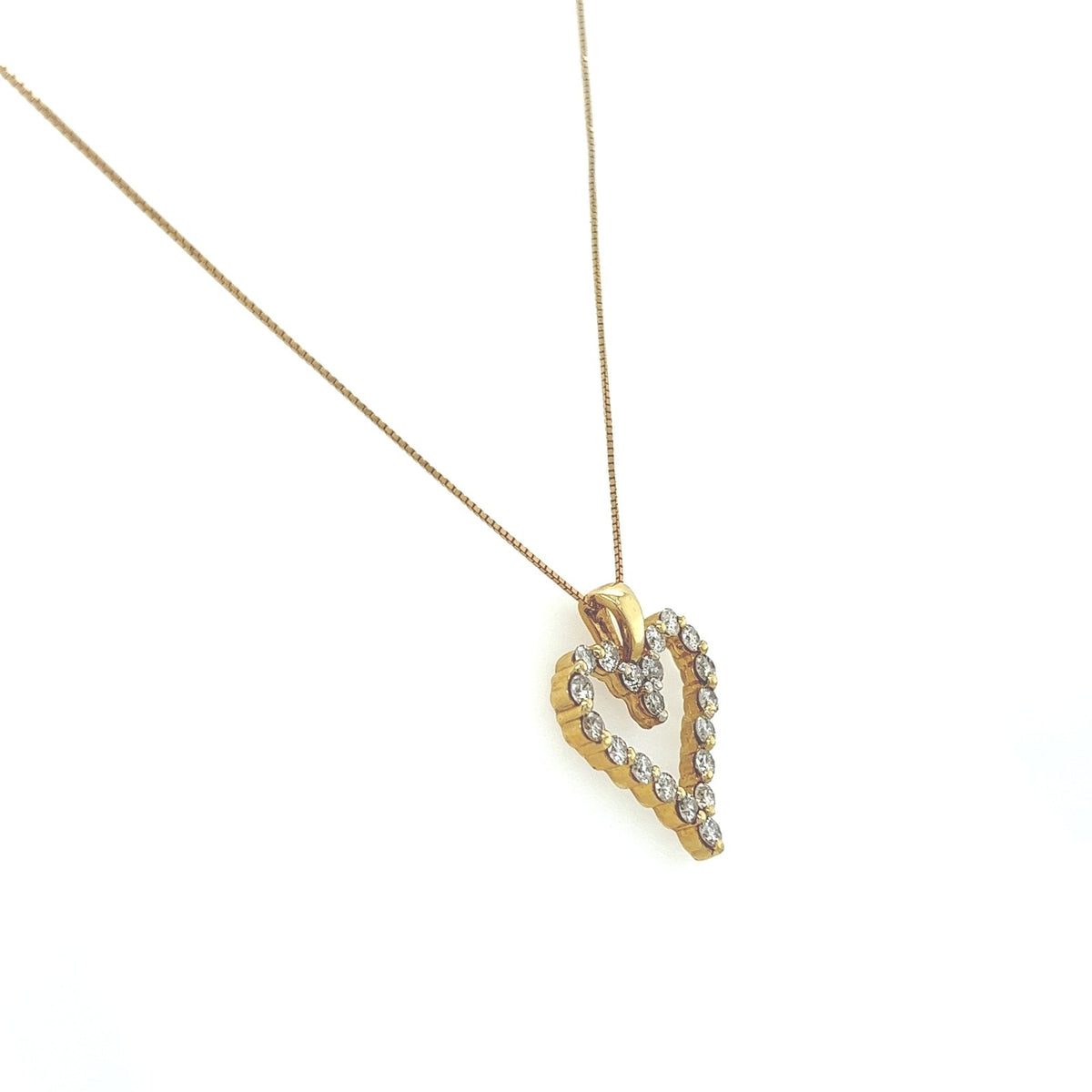 0.60 Carat Heart-Shaped Prong-Set Diamond Pendant