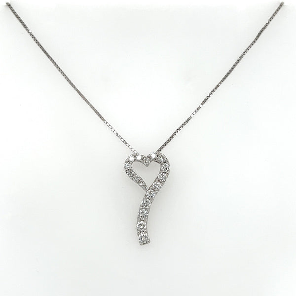 1.14 Carat Heart-Shaped Prong-Set Diamond Pendant