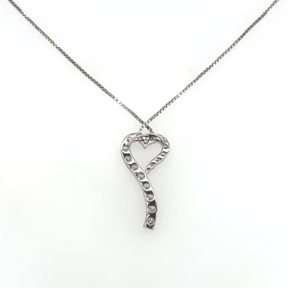 1.14 Carat Heart-Shaped Prong-Set Diamond Pendant