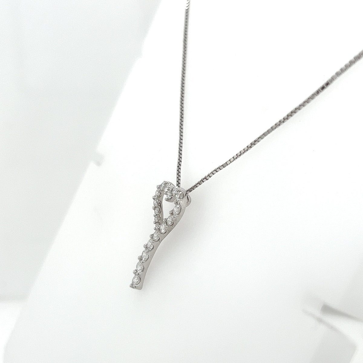 1.14 Carat Heart-Shaped Prong-Set Diamond Pendant
