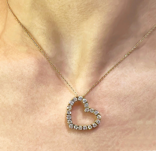 0.75 Carat Heart-Shaped Diamond Pendant