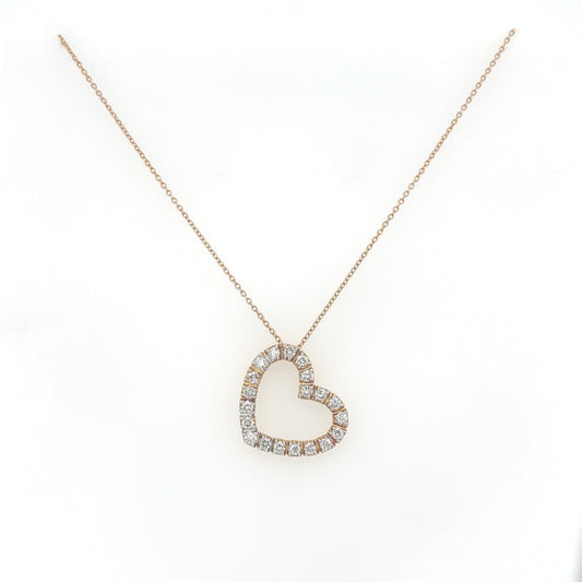 0.75 Carat Heart-Shaped Diamond Pendant