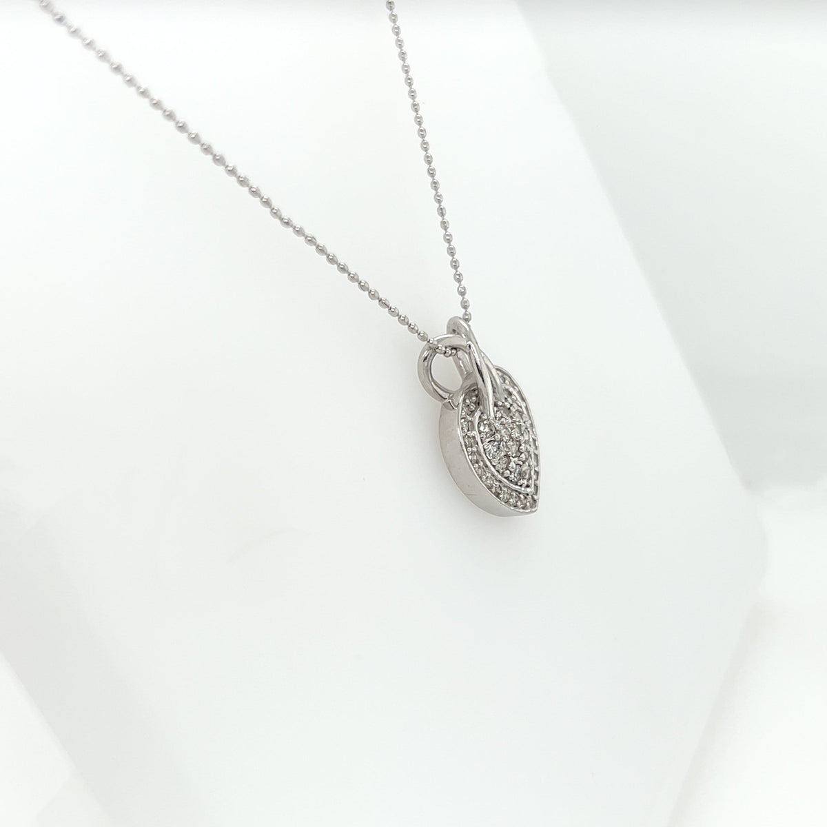 0.51 Carat Heart-Shaped Diamond Cluster Pendant