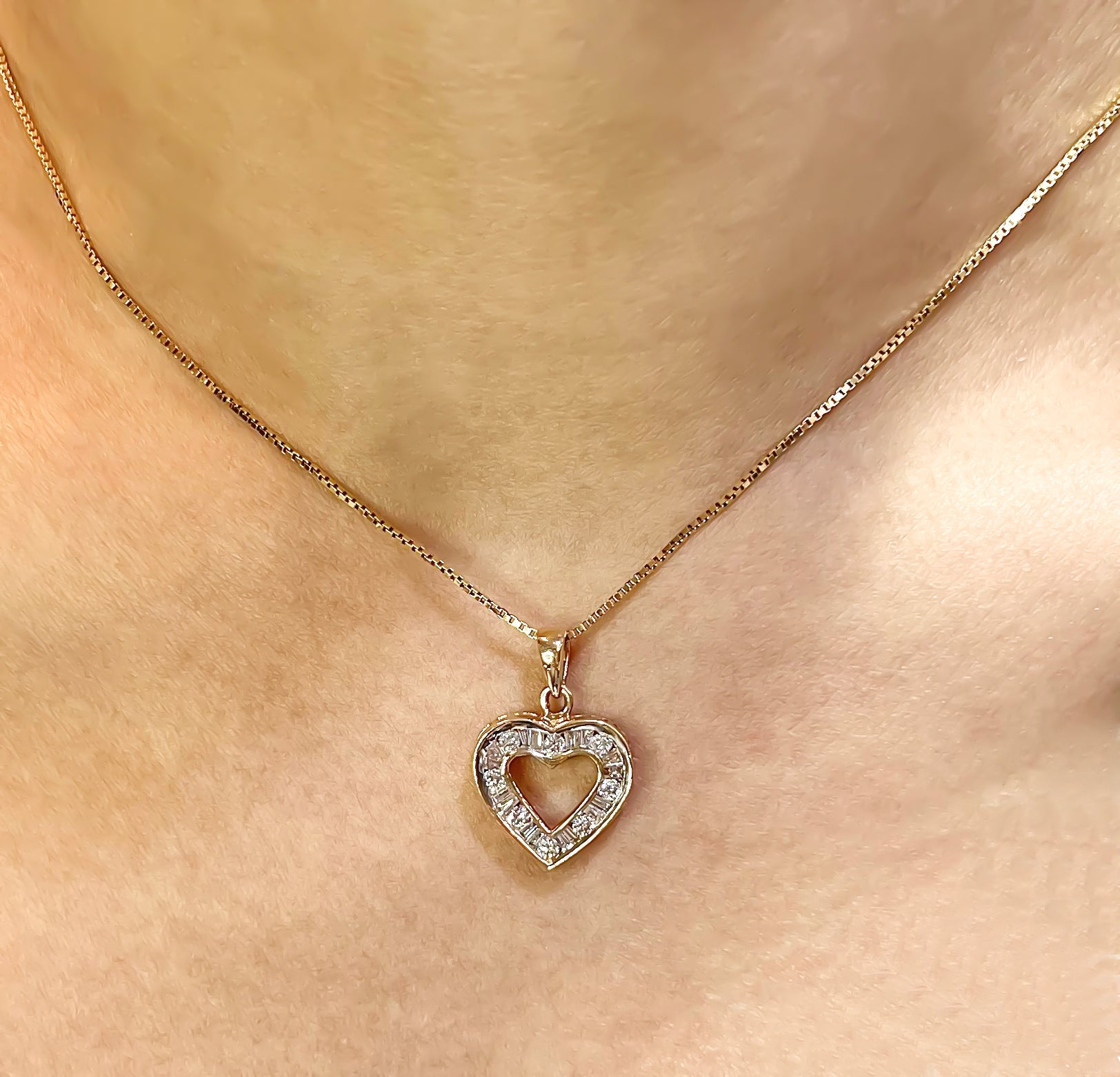 0.53 Carat Heart-Shaped Diamond Pendant