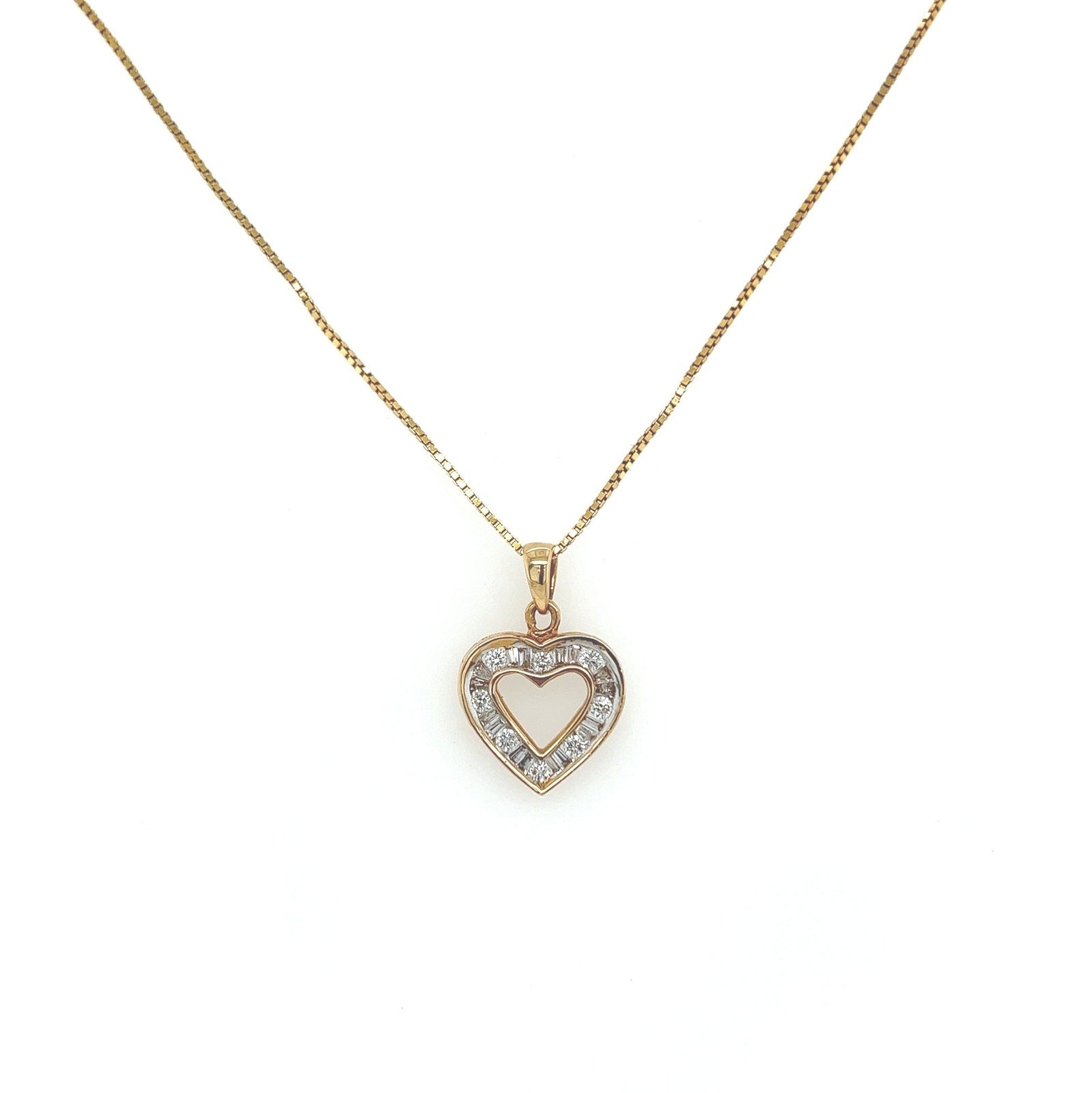 0.53 Carat Heart-Shaped Diamond Pendant