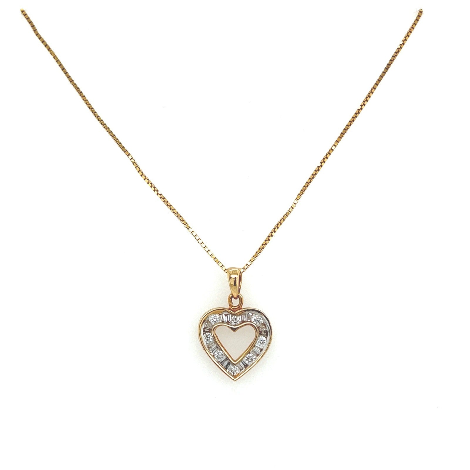 0.53 Carat Heart-Shaped Diamond Pendant
