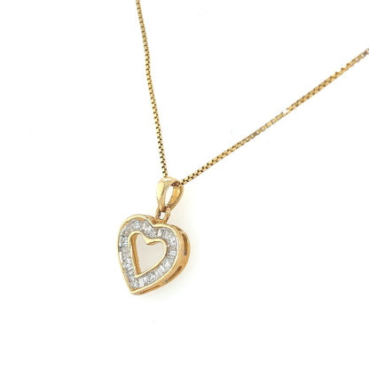 0.53 Carat Heart-Shaped Diamond Pendant