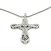1.0 Carat Mixed Cut Holy Cross Diamond Pendant Necklace