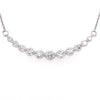 0.75 Carat Eleven Diamond Graduated Necklace in 18K White Gold