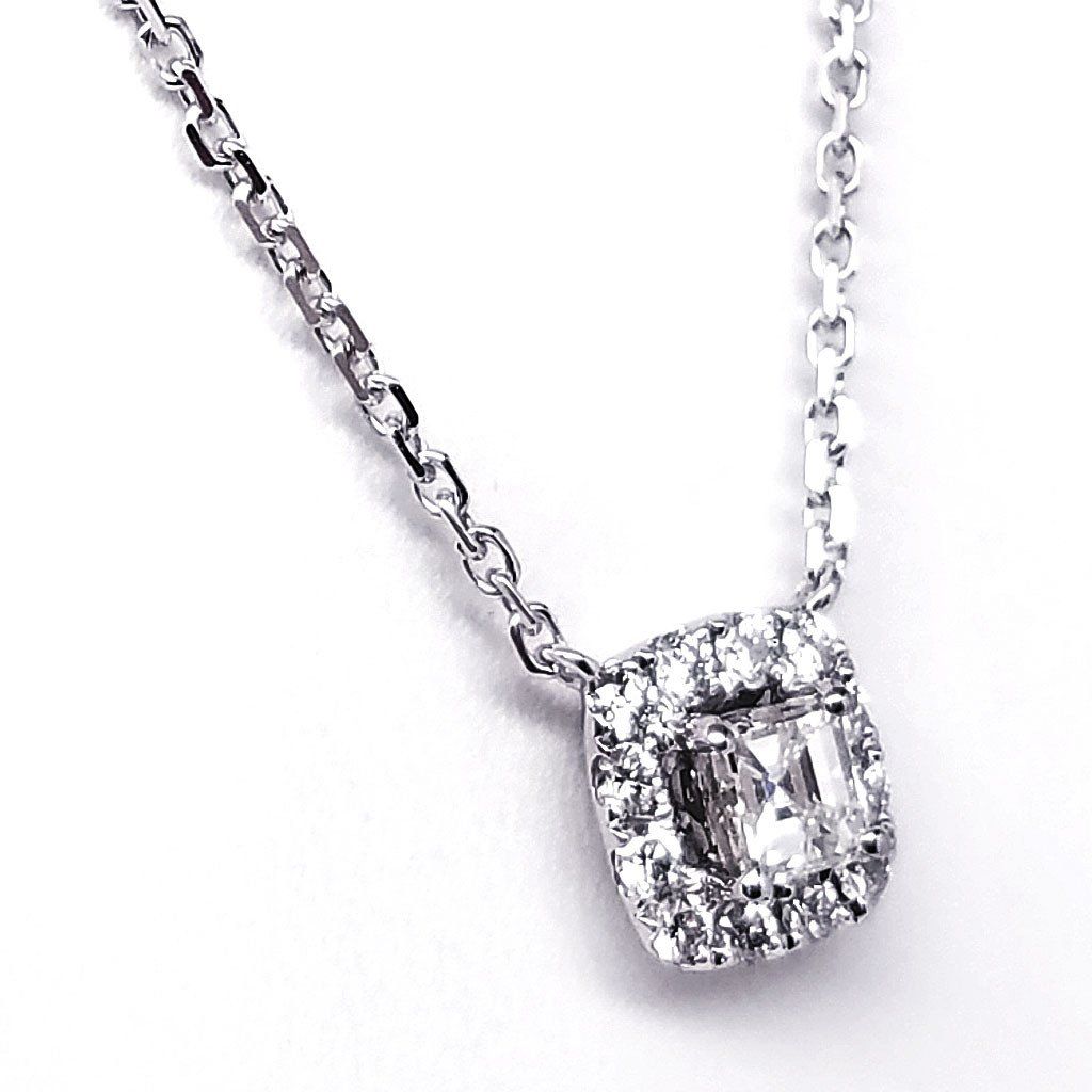 "PEND01665" Asscher Cut Diamond Pendant