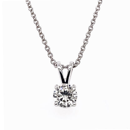 "PEND10016" 0.41 CARAT SOLITAIRE ROUND PENDANT