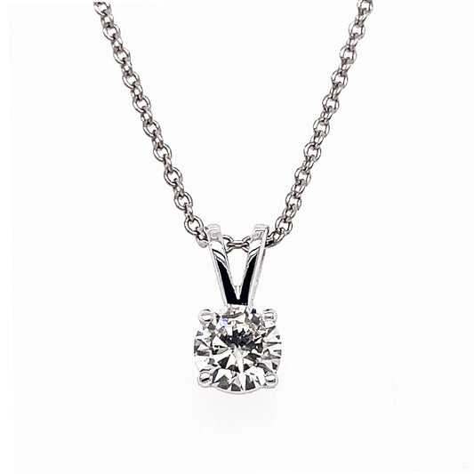 "PEND10016" 0.41 CARAT SOLITAIRE ROUND PENDANT