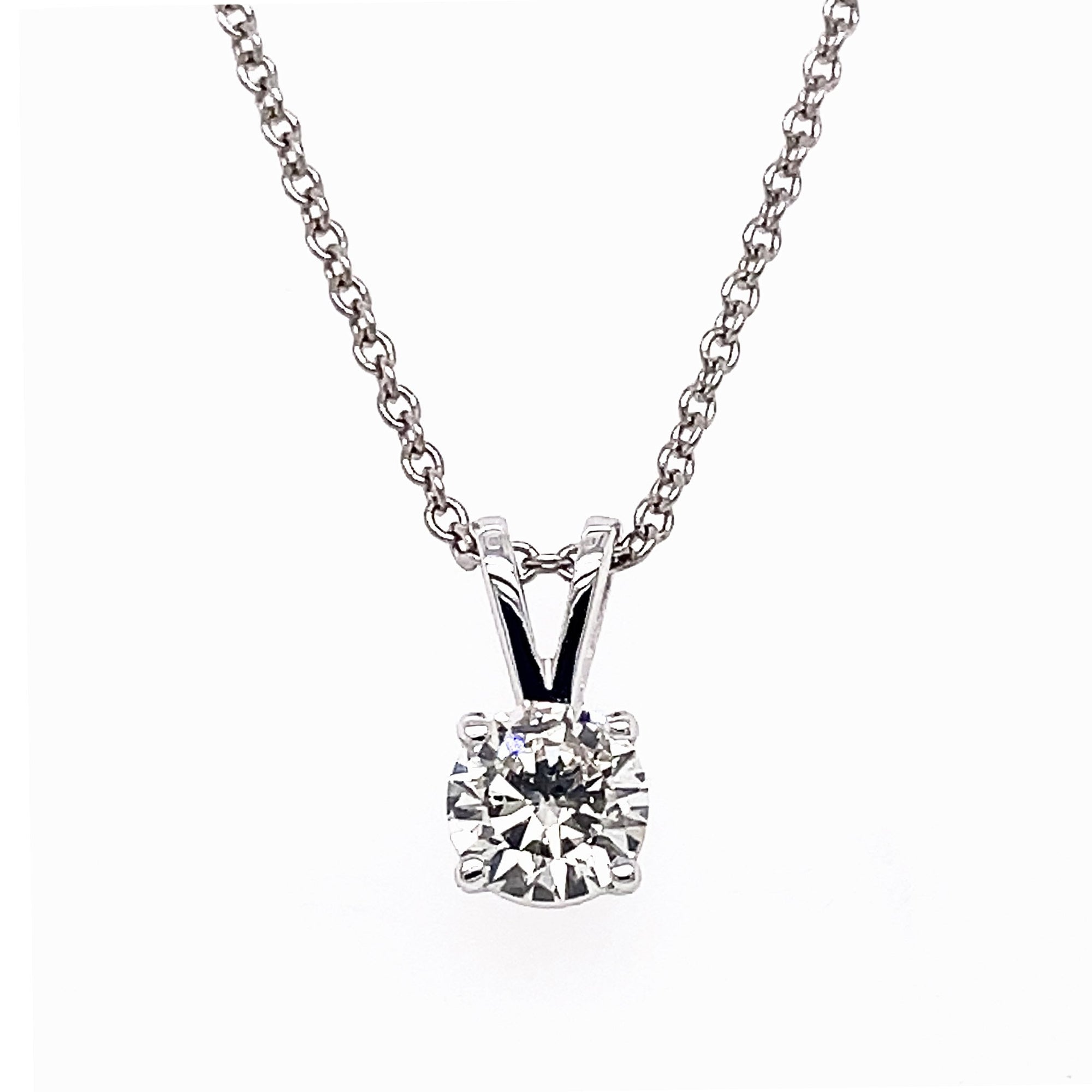 "PEND10016" 0.41 CARAT SOLITAIRE ROUND PENDANT