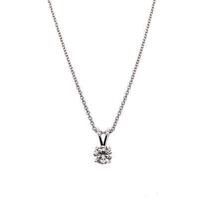 "PEND10016" 0.41 CARAT SOLITAIRE ROUND PENDANT