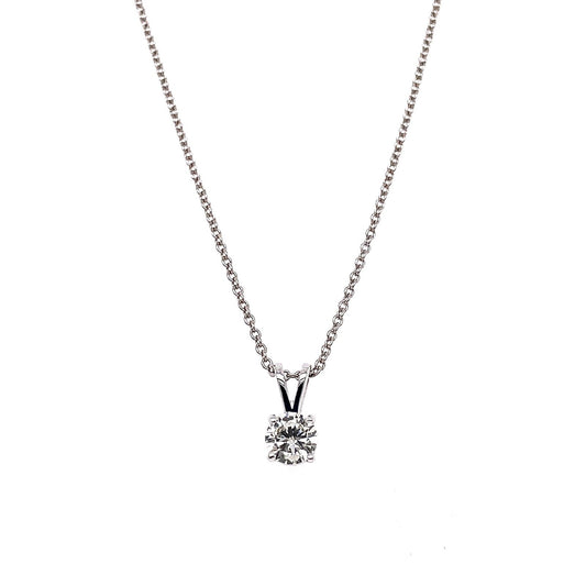"PEND10016" 0.41 CARAT SOLITAIRE ROUND PENDANT