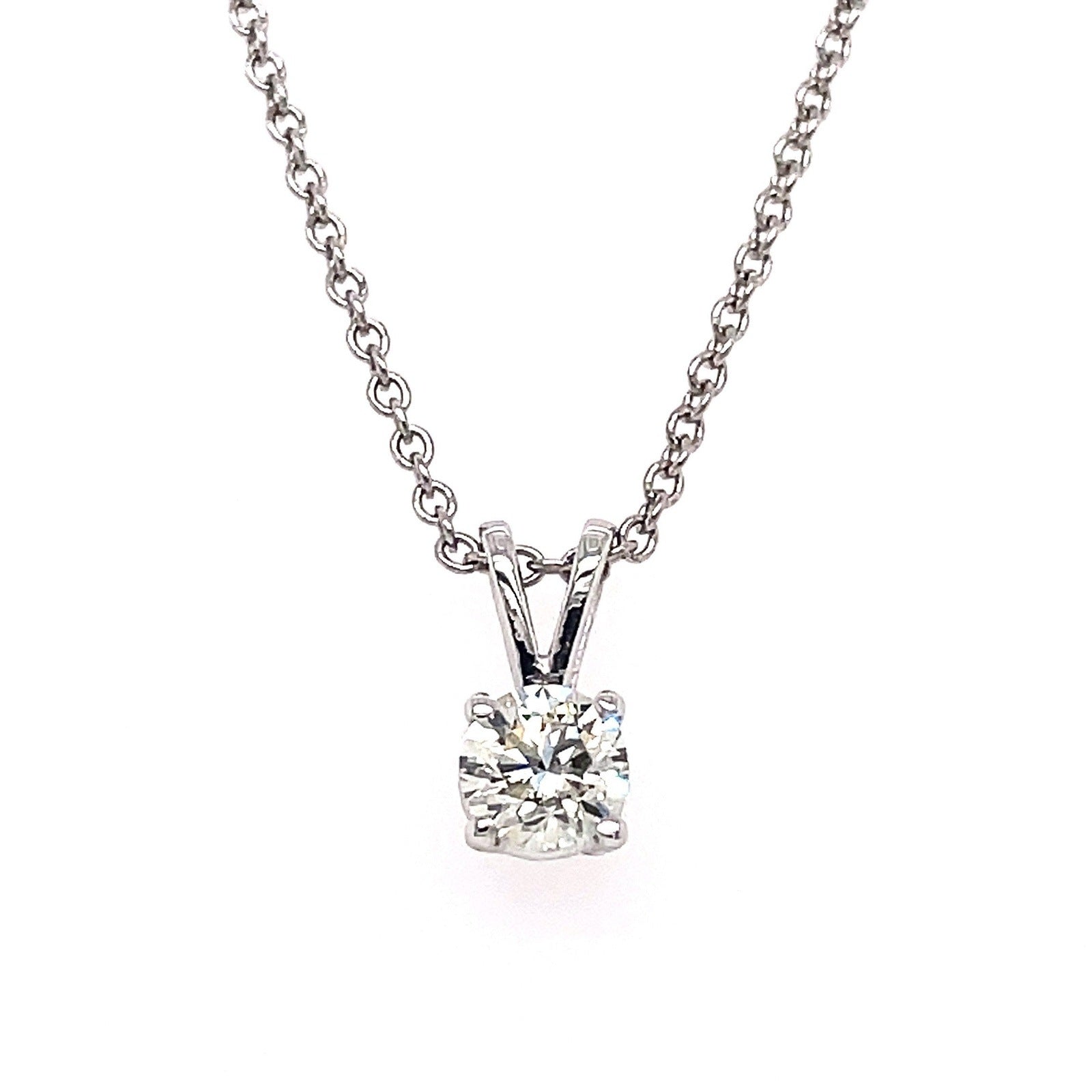 "PEND10017" 0.30 CARAT SOLITAIRE ROUND PENDANT